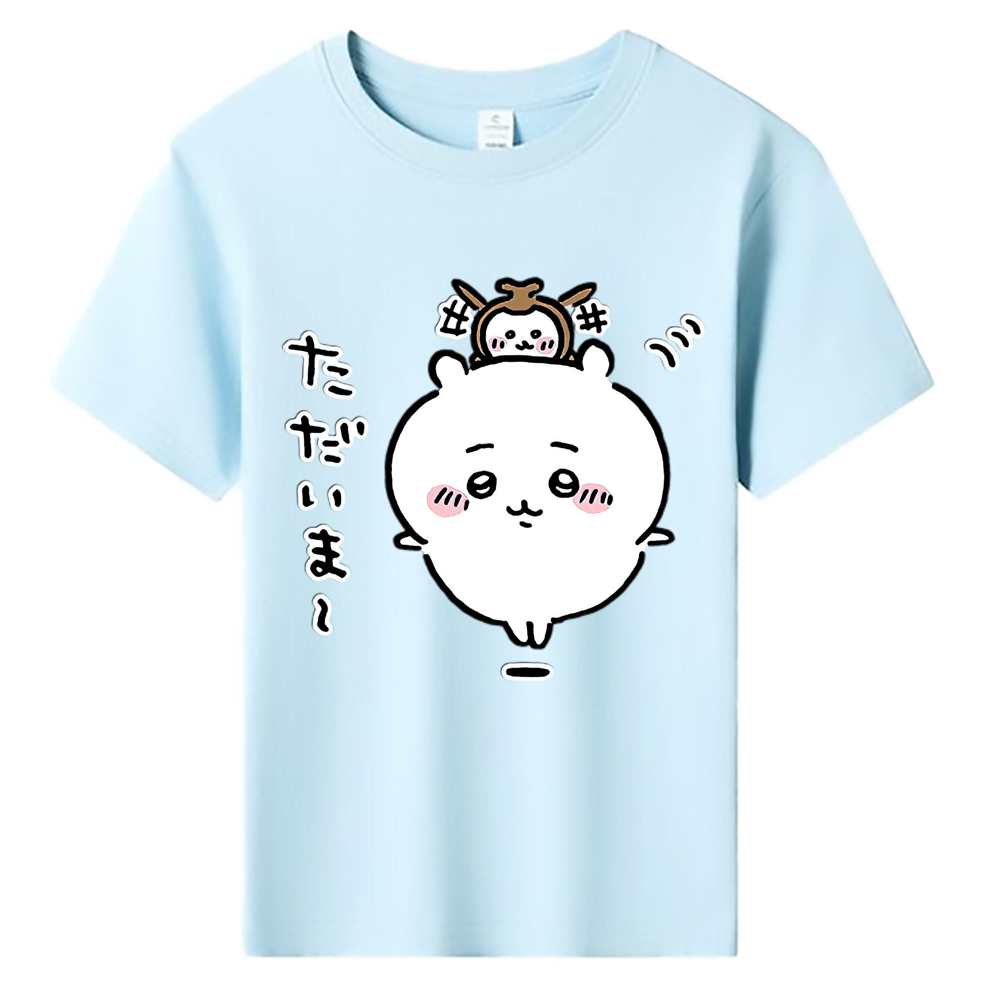 （画像用） ちいかわ ちいかわ Chii-kawa chiikawa 綿100％キッズTシャツ（フロントプリント）